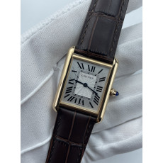 (준비완료/특급배송)NO.3418/AF공장 까르띠에 탱크머스트 25.5미리 라지사이즈 브라운스트랩